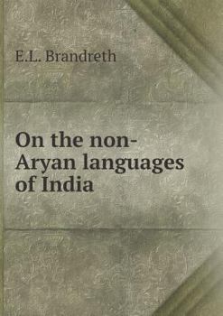 Paperback On the non-Aryan languages of India Book