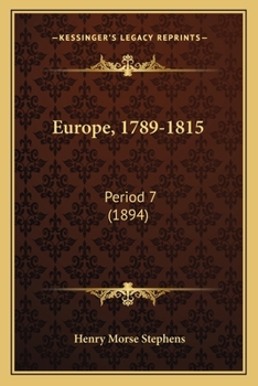 Paperback Europe, 1789-1815: Period 7 (1894) Book
