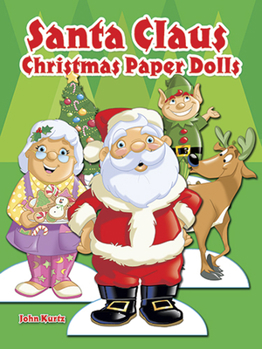 Paperback Santa Claus Christmas Paper Dolls Book