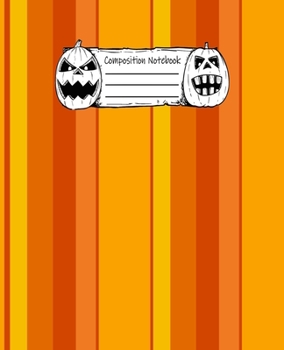 Halloween Abstract Pattern Volume 7 College Ruled Journal: 110 Blank Lined Wide Ruled (7.5 x 9.25) Pages to Jot Down Your Thoughts