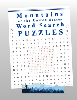 Paperback Mountains of the United States Word Search Puzzles Book