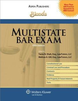 Paperback Blond's Multistate Bar Exam, 5th Ed. Book