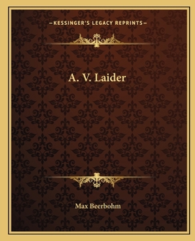 Paperback A. V. Laider Book