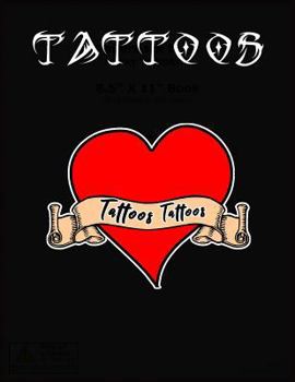 Paperback Tattoos: Tattoo Skizzen Buch / 7 Leere Felder Pro Seite [German] Book