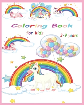 Paperback Unicorn coloring book for kids 3-9 years Book