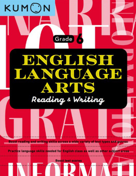 Paperback Kumon English Language Arts Grade 6 Book