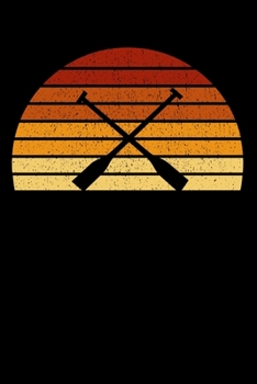 Rower Notebook: Vintage Sunset Rowing 6 x 9 (A5) Graph Paper Squared Journal Gift For Rowers And Rowing Lovers (108 Pages)