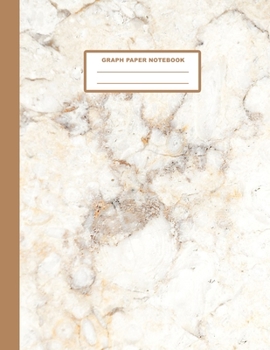 Paperback Graph Paper Notebook: Marble Cover Design - Quad Ruled - 120 Pages - 8.5" X 11" - Matte Finished Soft Cover Book