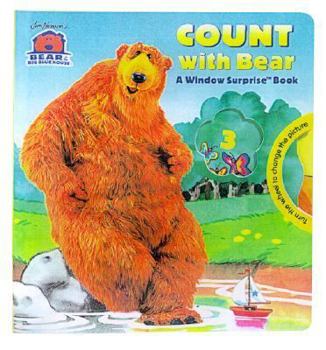 Board book Count with Bear: A Window Surprise Book [With 3 Spinning Paper Wheels] Book