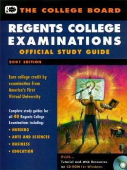Paperback Regents College Examinations Official Study Guide 2001 Book
