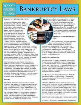 Paperback Bankruptcy Laws (Speedy Study Guide) Book