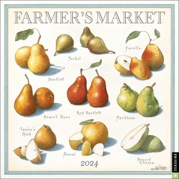 Calendar Farmer's Market 2024 Wall Calendar Book