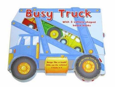 Hardcover Busy Truck [With 3 Mini Board Books] Book