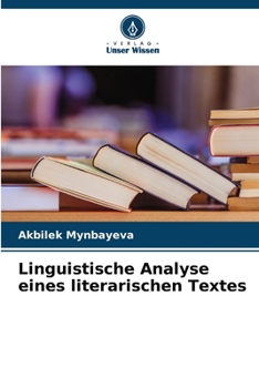 Paperback Linguistische Analyse eines literarischen Textes [German] Book