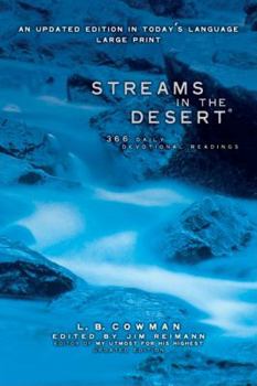 Paperback Streams in the Desert, Large Print: 366 Daily Devotional Readings [Large Print] Book
