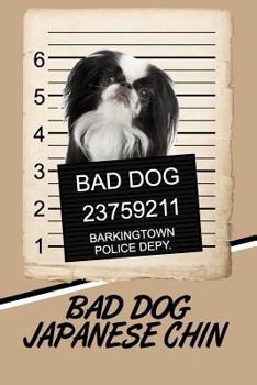 Paperback Bad Dog Japanese Chin: Isometric Dot Drawing Paper Notebook Featuring 120 Pages 6x9 Book