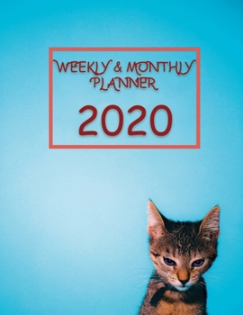 Paperback Weekly & Monthly Planner 2020: Professional Simple Planners 52 Weekly and Monthly: Life Organizer - 2020 Calendar Year Day Planner (January 2020 - De Book