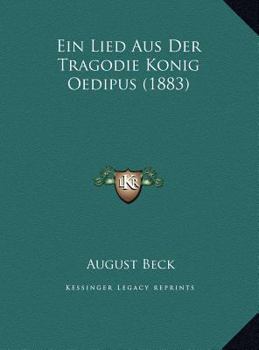 Ein Lied Aus Der Tragodie Konig Oedipus (1883)