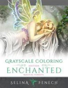 Paperback Enchanted Magical Forests - Grayscale Coloring Edition Book