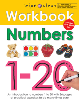Spiral-bound Wipe Clean Workbook Numbers 1-20 [With Wipe Clean Pen] Book