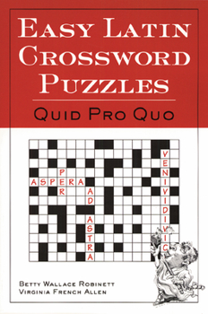 Paperback Easy Latin Crossword Puzzles Book