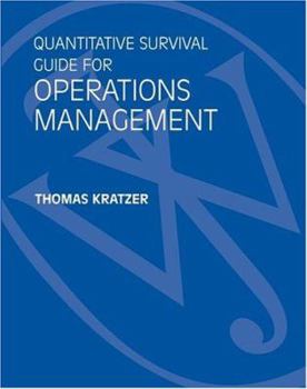 Paperback Quantitative Survival Guide for Operations Management to Accompany Operations Management, 2nd Edition Book