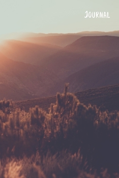 Journal: 105 Undated Blank Lined Pages : Desert Mountains : Paperback Journal