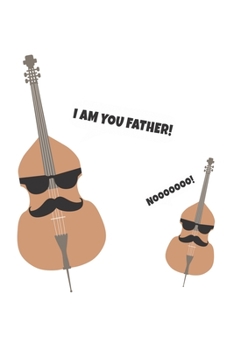 Notizbuch: Geige Kontrabass Cello Vater Filmzitat Geschenk 120 Seiten, 6X9 (Ca. A5), Karomuster (German Edition)