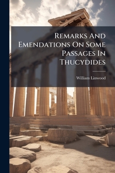 Paperback Remarks And Emendations On Some Passages In Thucydides Book