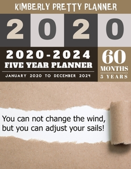 Paperback 5 Year Planner 2020-2024: 5 year planner organizer - Five Year Planner 2020-2024: 60 Months Yearly and Monthly Calendar Planner - inspire quote Book