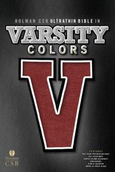 Imitation Leather Ultrathin Varsity Colors Bible-HCSB Book