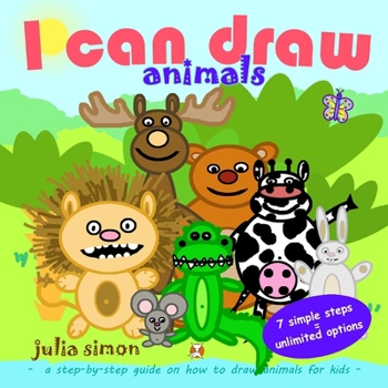 Paperback I can draw animals: a step-by-step guide on how to draw animals for kids Book