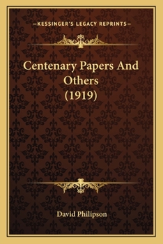 Paperback Centenary Papers And Others (1919) Book