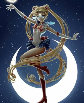 Notebook: Sailor Moon Anime Soft Glossy Cover College Ruled Pages Book 7.5 x 9.25 Inches 110 Pages