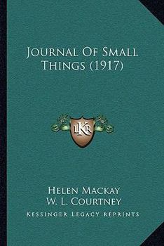 Paperback Journal Of Small Things (1917) Book
