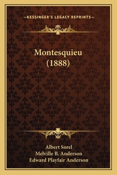 Paperback Montesquieu (1888) Book