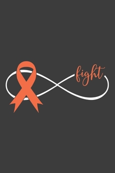 Paperback Writing About My Health Journey with Kidney Cancer: College Ruled (Infinity Fight Orange Awareness Ribbon Cover) Book