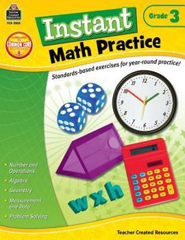 Paperback Instant Math Practice Grade 3 Book