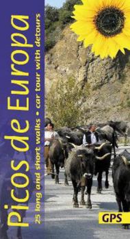Paperback Picos de Europa Guide: 25 long and short walks with detailed maps and GPS; car tour with pull-out map Book