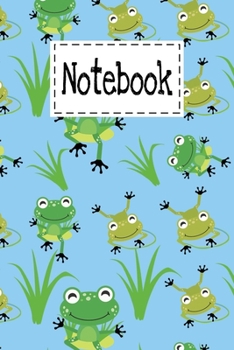 Paperback Notebook: Cute frogs Gifts Cartoon Cover Lined Notebook Paperback For Girls Boys Kids Teens For Taking notes & Ideas - Funny Tre Book