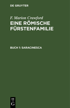 Hardcover Saracinesca: In Zwei Teilen [German] Book