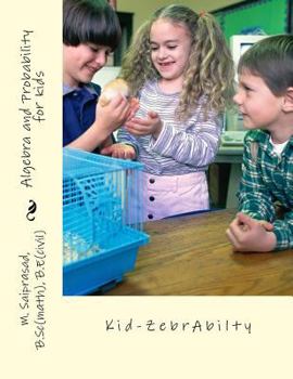 Paperback Algebra and probability for Kids: Kid-Zebra -abilty Book