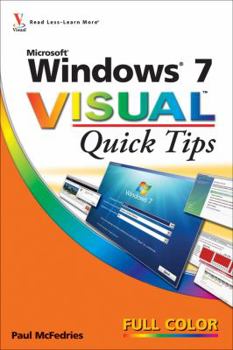 Paperback Windows 7 Visual Quick Tips Book