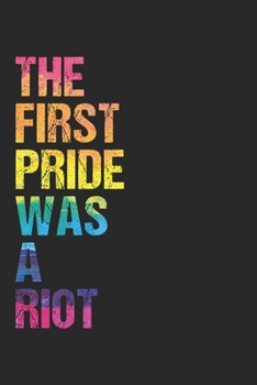 Paperback The First Pride was a Riot Parade 50th Anniversary: 120 Pages 6 'x 9' -Dot Graph Paper Journal Manuscript - Planner - Scratchbook - Diary Book