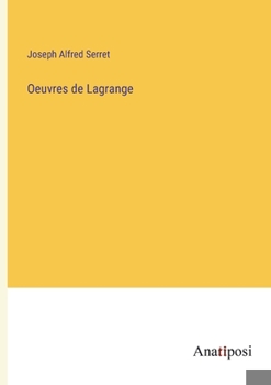 Paperback Oeuvres de Lagrange [French] Book