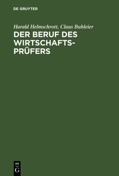 Hardcover Der Beruf des Wirtschaftsprüfers [German] Book
