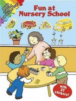 Paperback Fun at Nursery School [With 27 Stickers] Book