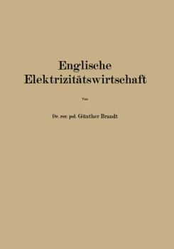 Paperback Englische Elektrizitätswirtschaft [German] Book