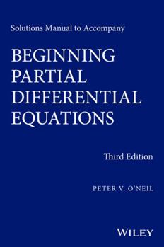 Paperback Solutions Manual to Accompany Beginning Partial Differential Equations Book