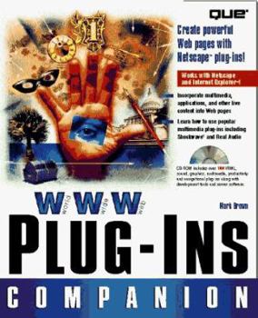 Paperback World Wide Web Plug-Ins Companion: With CDROM Book